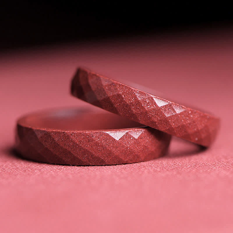 Ring Zinnober Om Mani Padme Hum – Segen Kupfer Fengshui Rot Paar