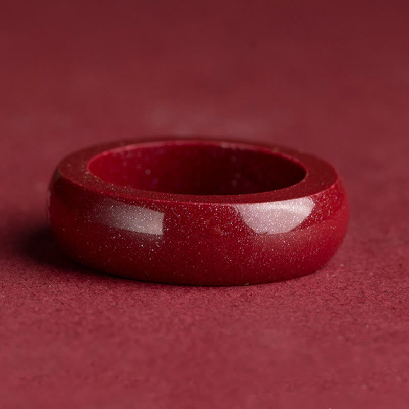 Ring Zinnober Chinesisches Pferdjahr – Segen Glück Schutz Feng Shui